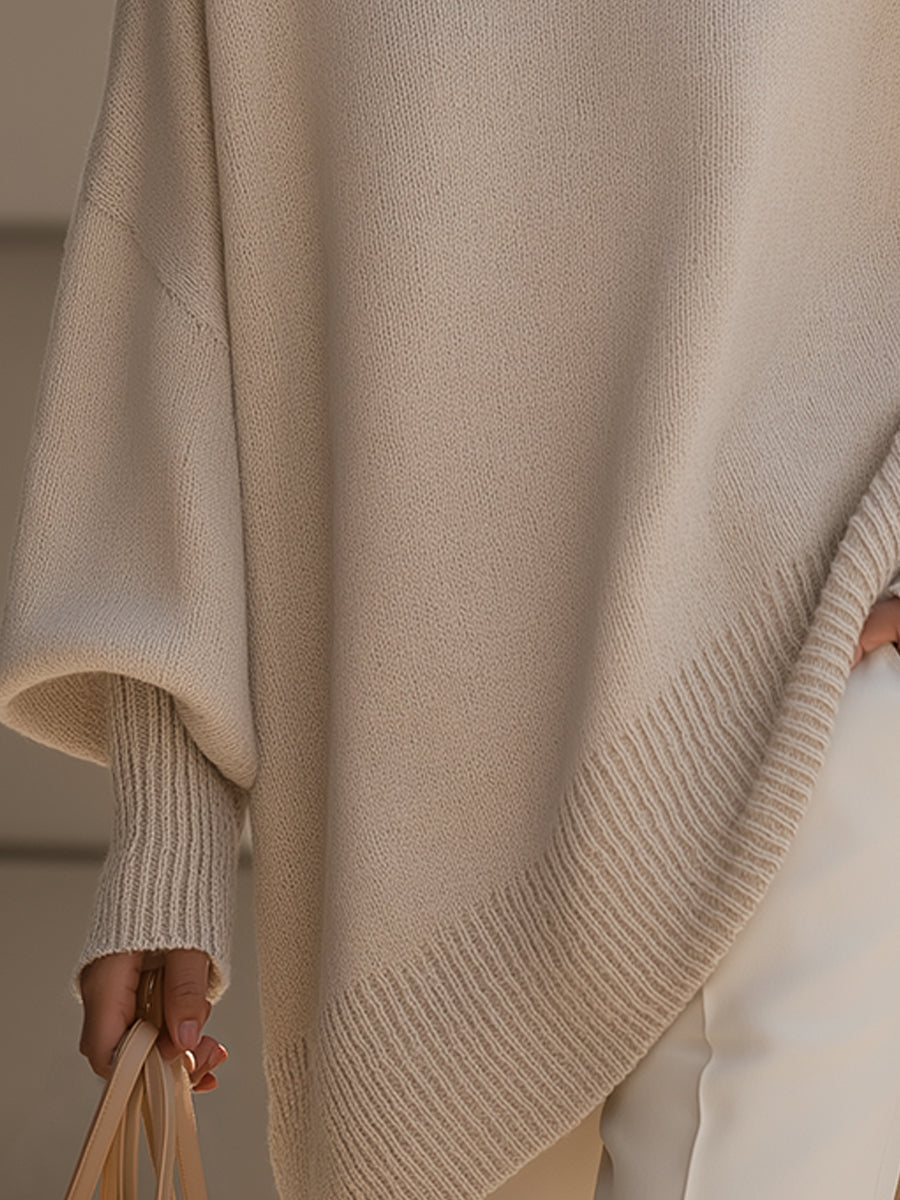 AVA – ASYMMETRIC OVERSIZED SWEATER