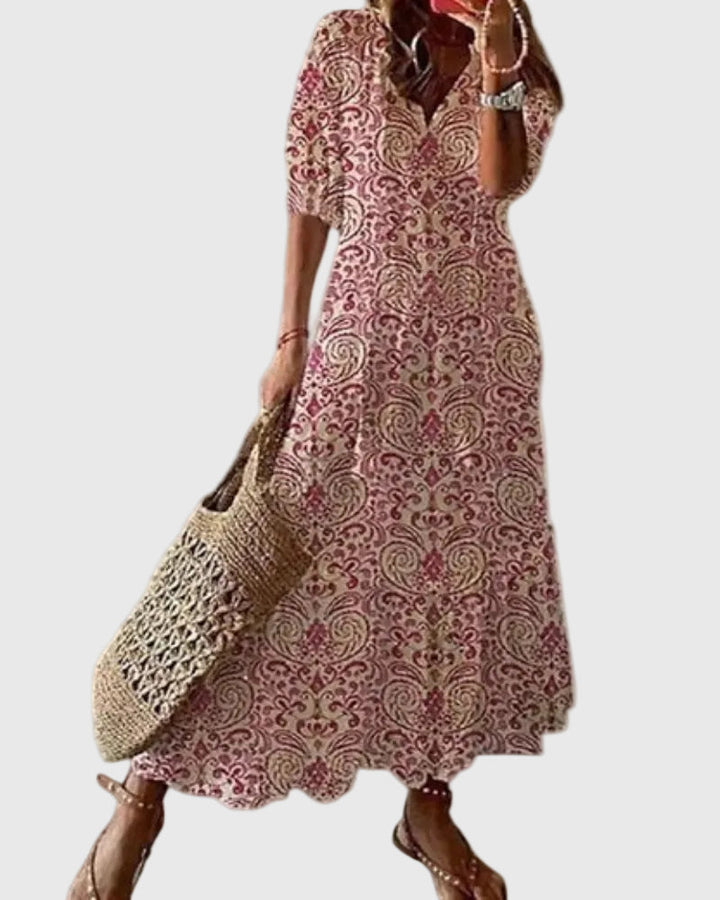 Fallon | Boho Vintage Summer Maxi Dress
