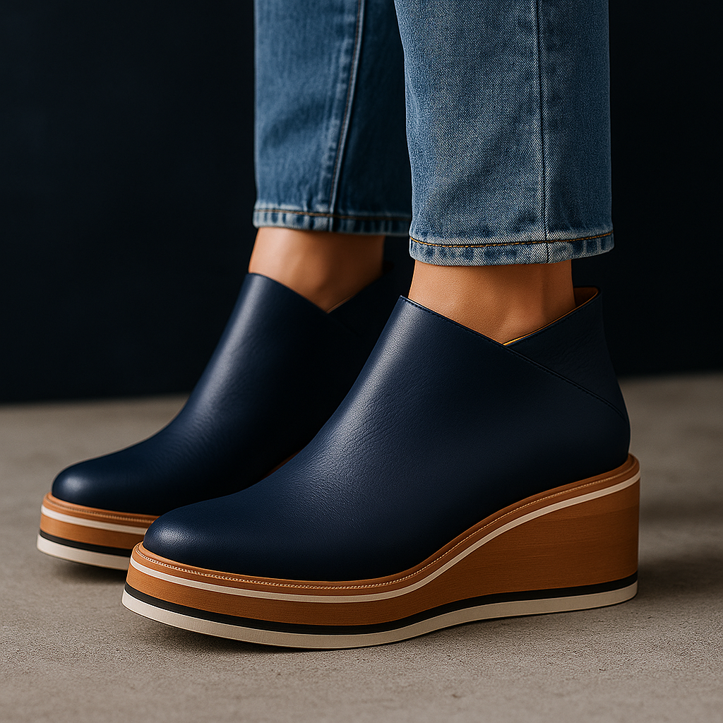 Adele Platform Wedge Boots