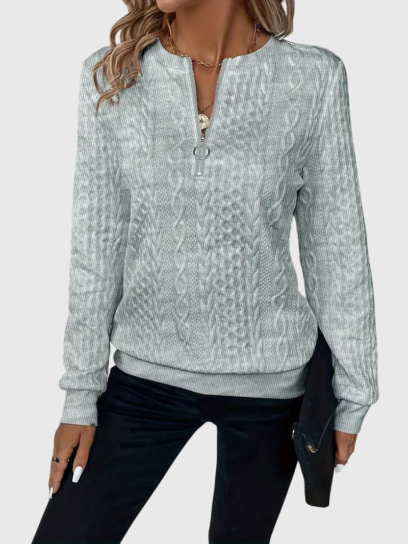 Sweater with Zipper