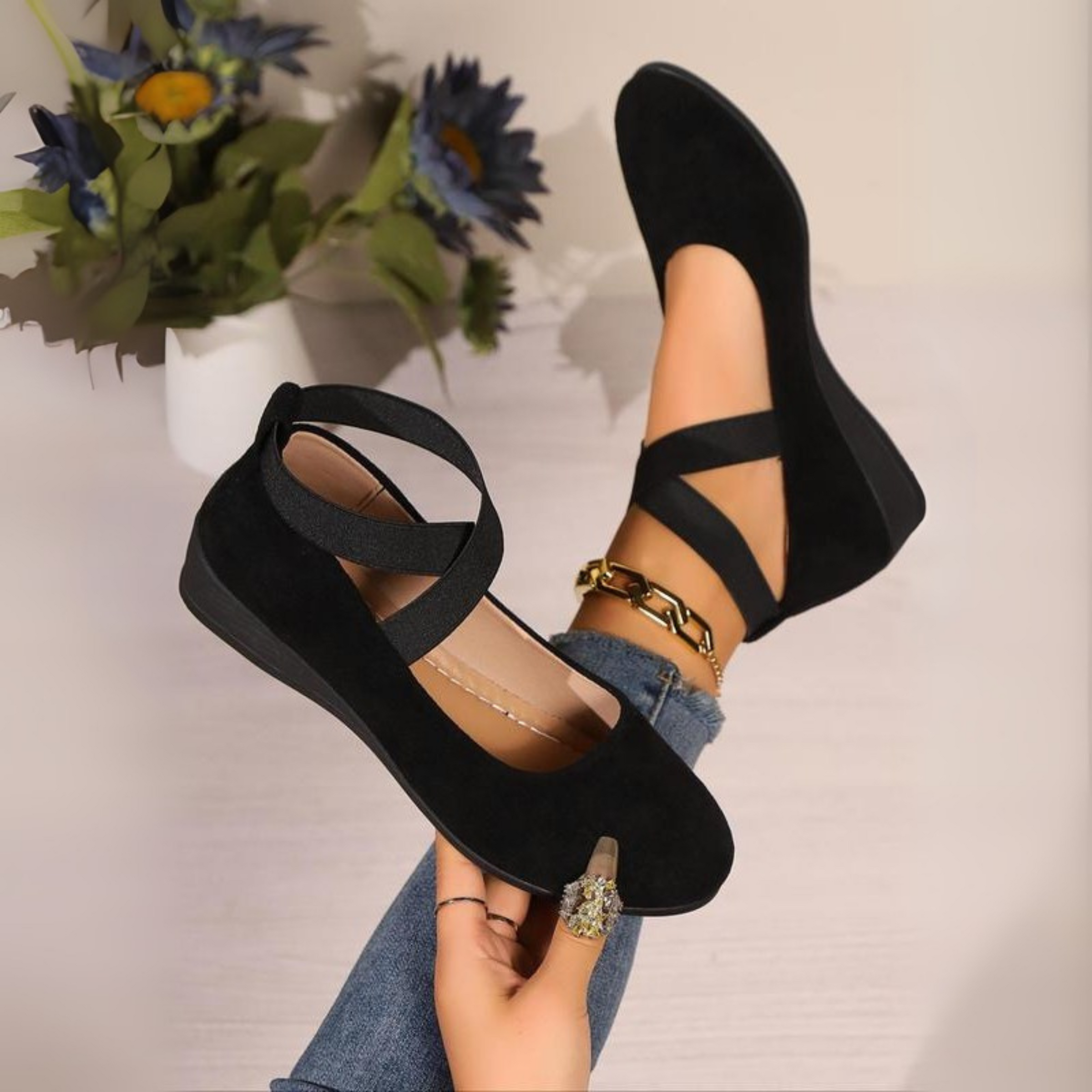 Anna | Closed Wedge Ballerina Shoes