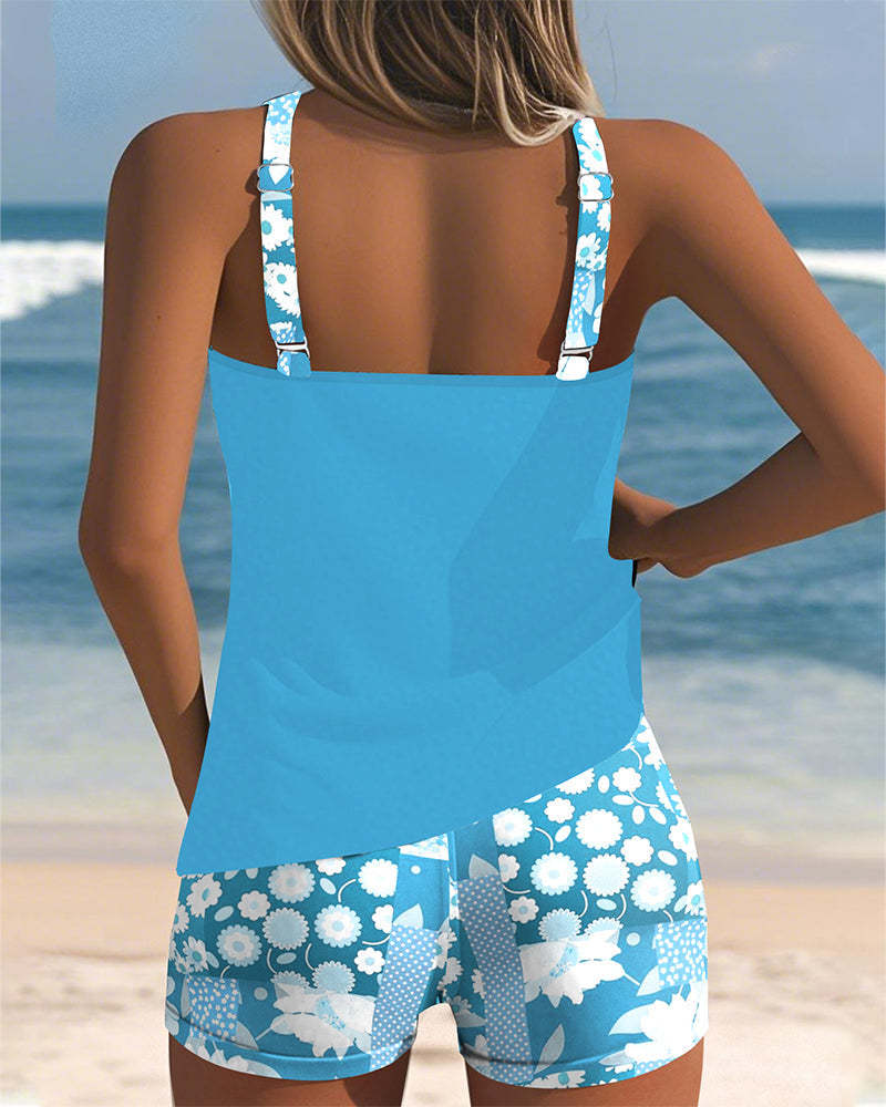 KENDALL – ISLAND BLOOM TANKINI SET