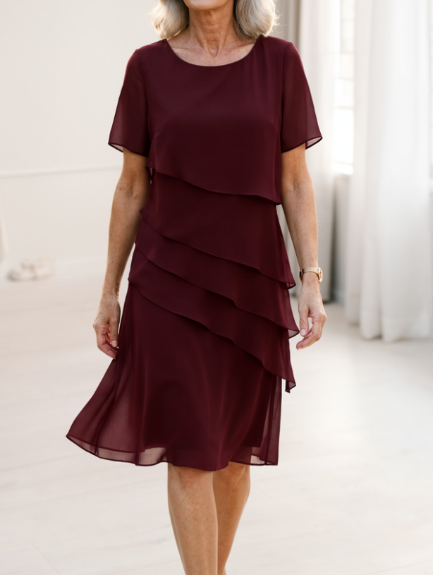 Everly™ | Graceful Layered Dress for Women