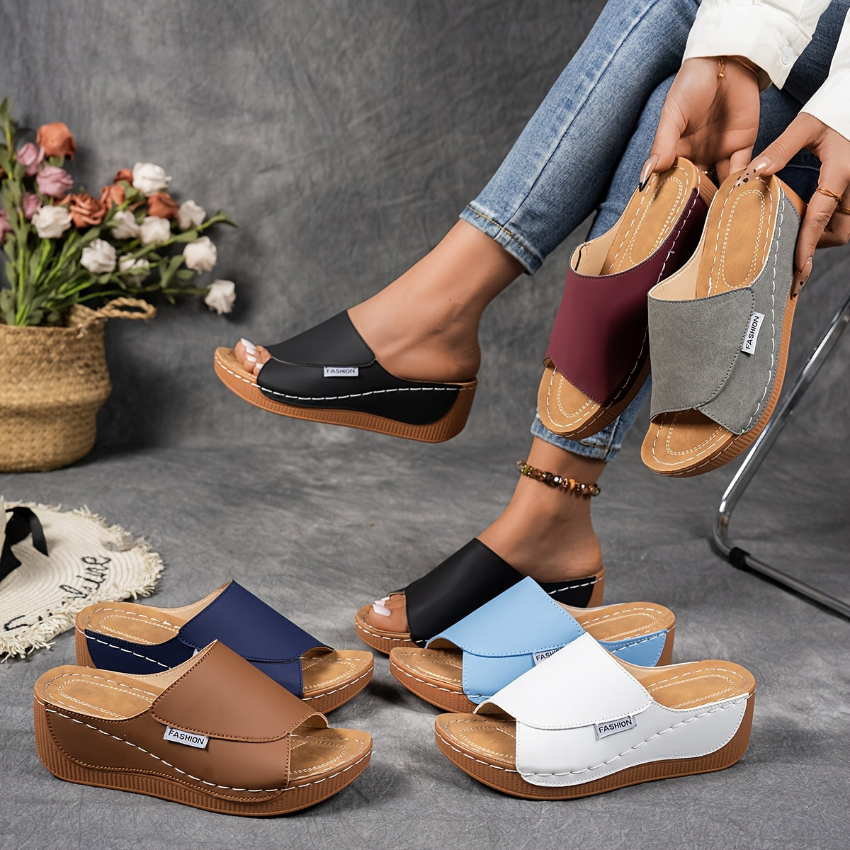Chantal – Easy Elegance Slip-On Sandals