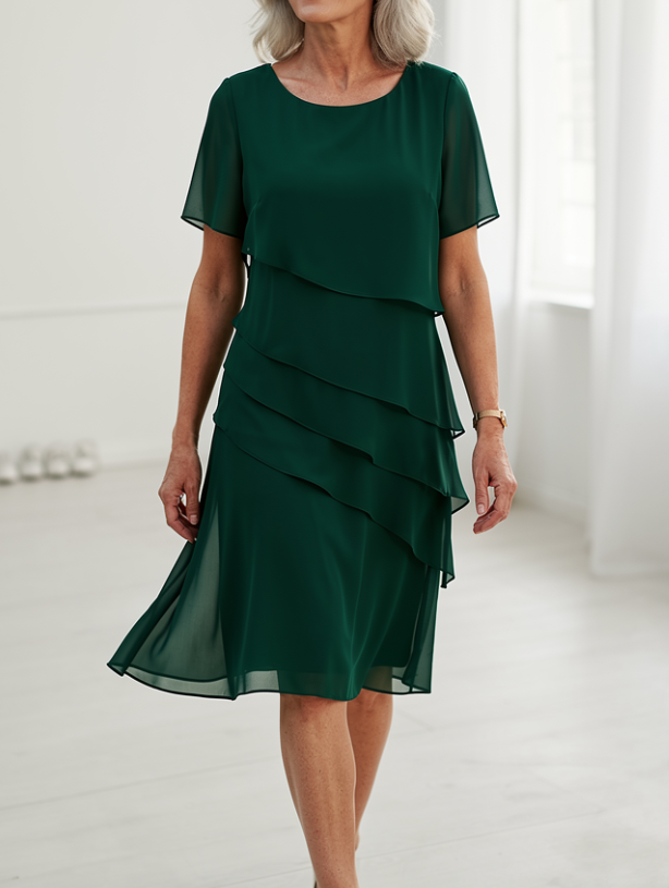 Everly™ | Graceful Layered Dress for Women