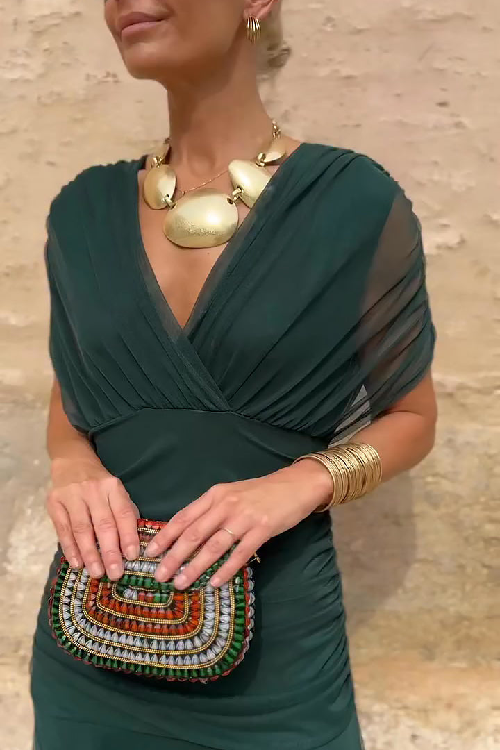 Henrietta™ | Elegant Floral Maxi Dress for Women – V-Neck Party Outfit
