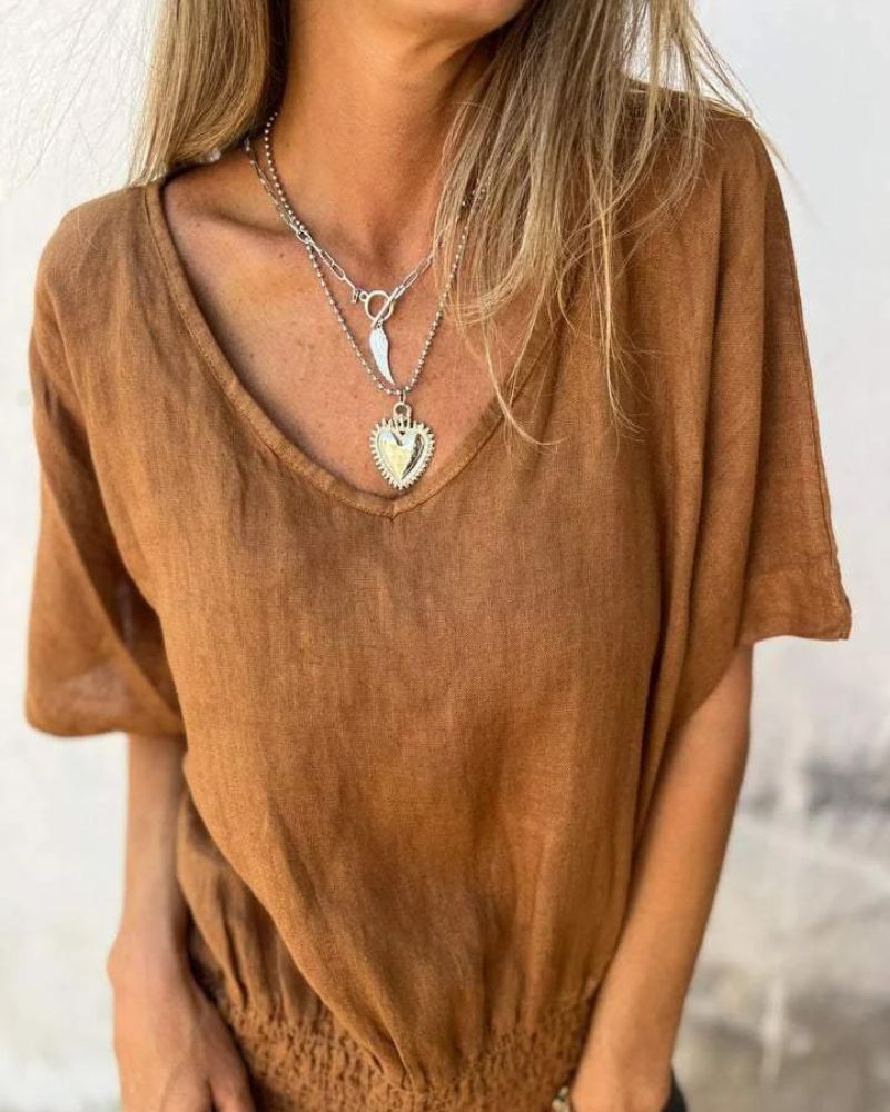 LENNOX – CLOSE CUT V NECK TEE
