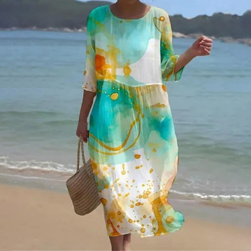 Women's Floral Cotton Summer Dress
