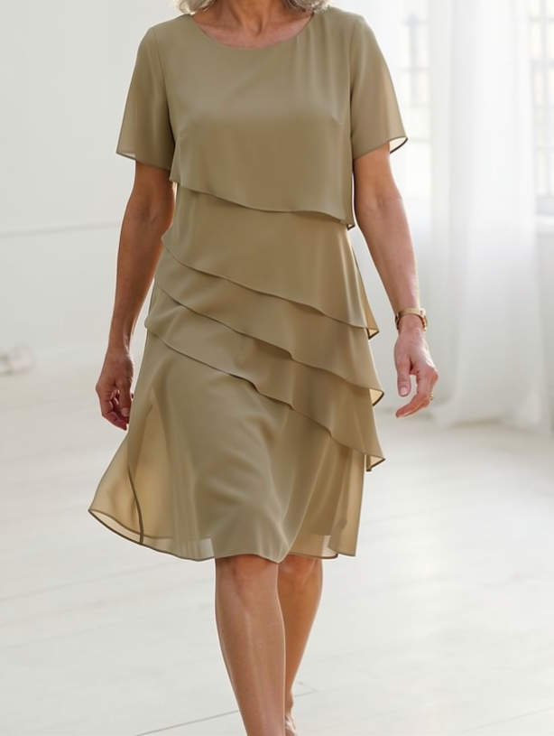 Everly™ | Graceful Layered Dress for Women