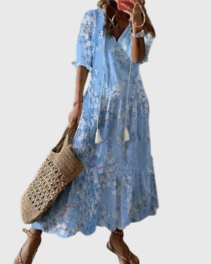 Fallon | Boho Vintage Summer Maxi Dress