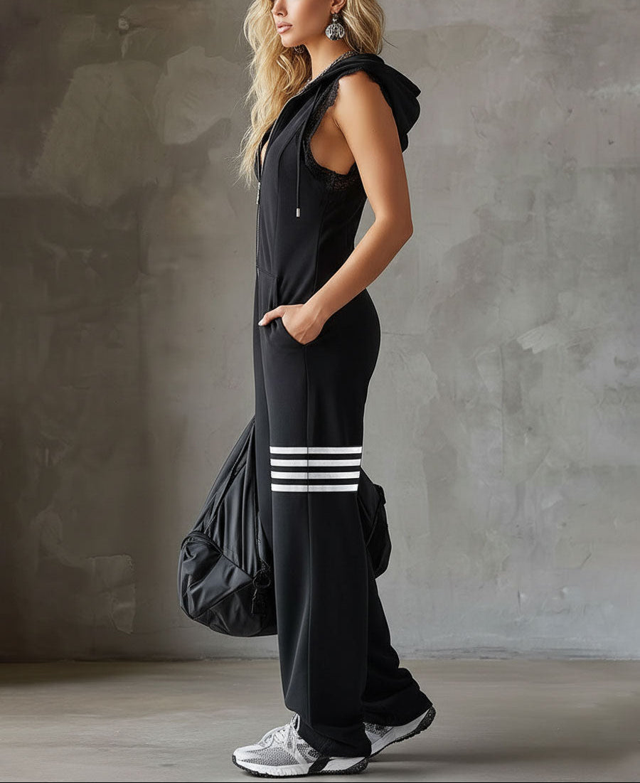 Giada - Retro Sporty Jumpsuit for Women
