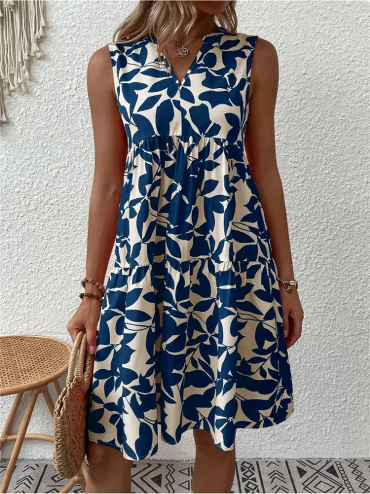 Women's Floral Chiffon Flowy Dress