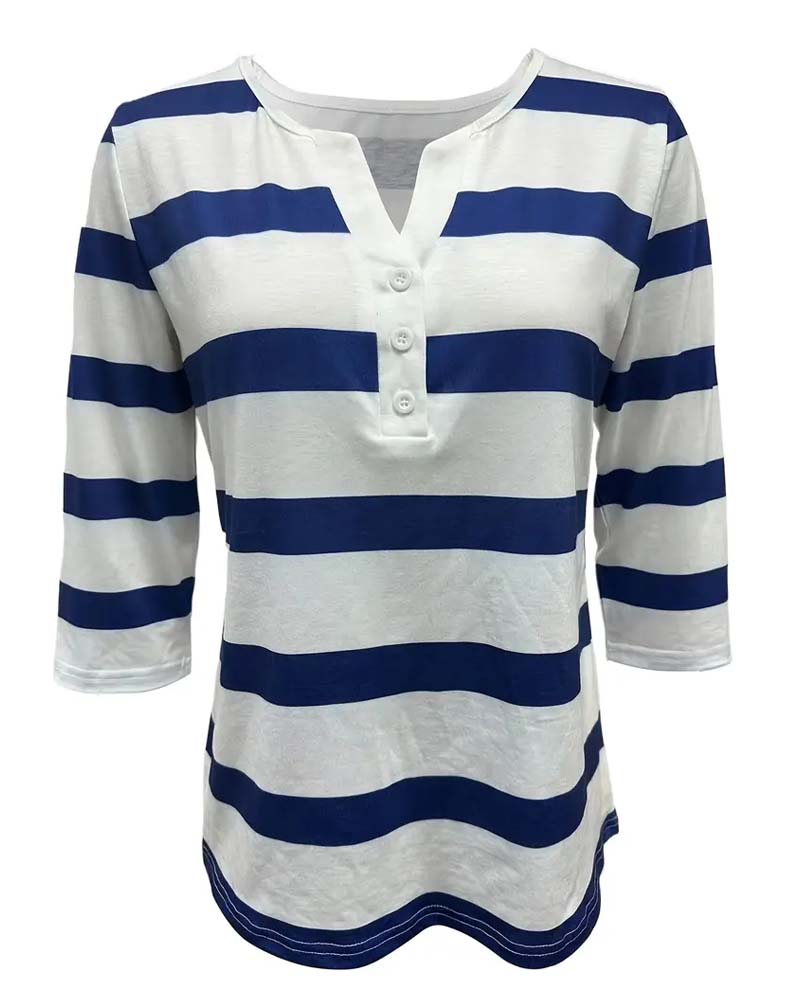 ANNALENA THE ELEGANT STRIPED BLOUSE