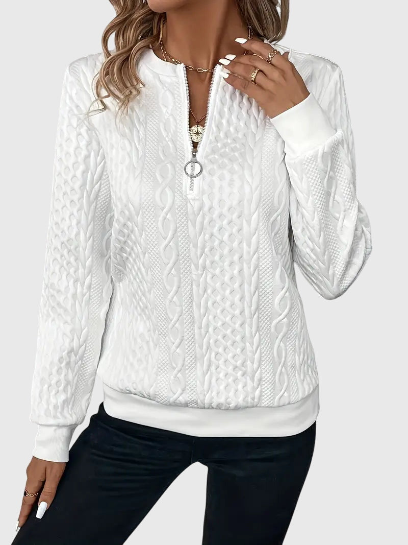 Sweater with Zipper