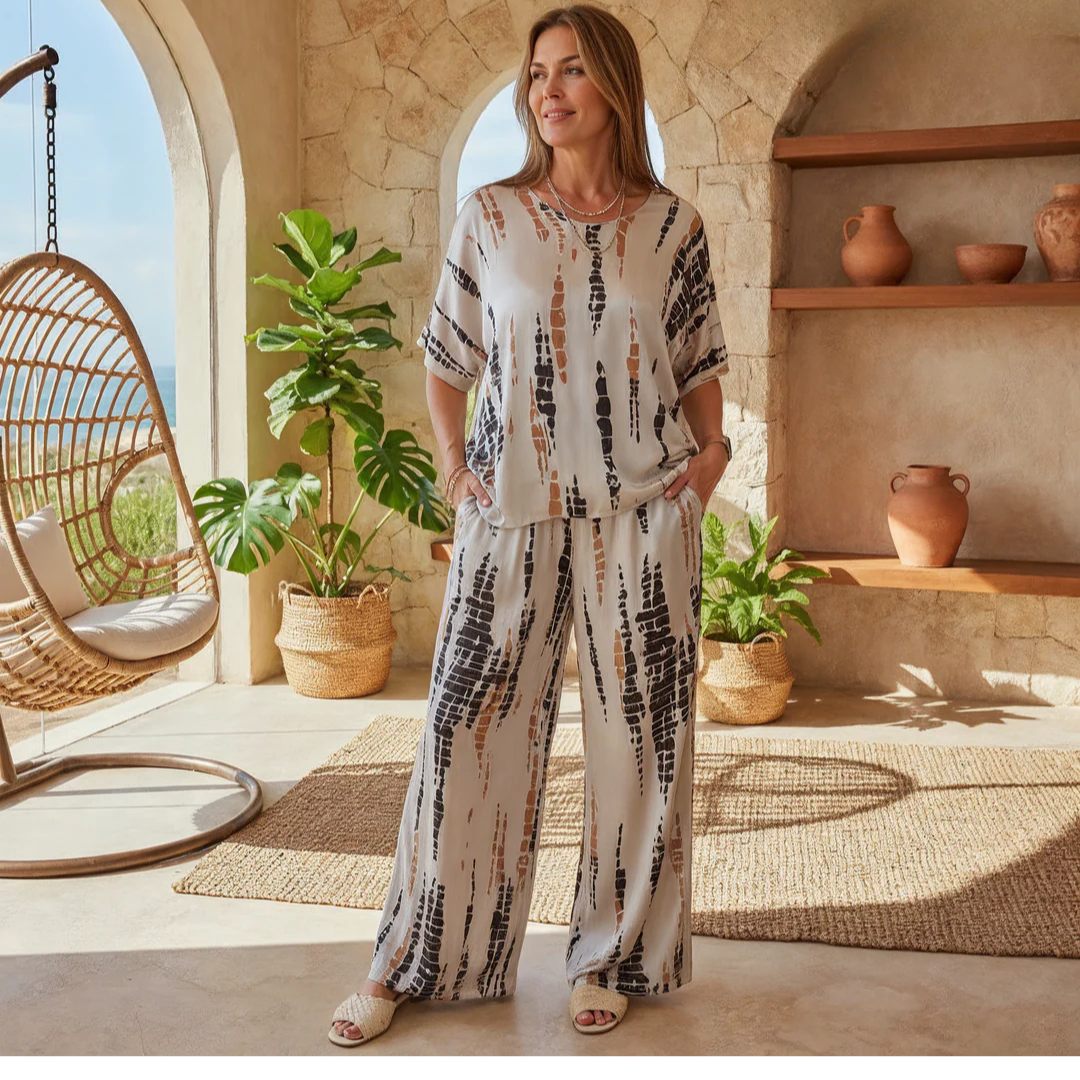 Marie – Printed Two-Piece Set