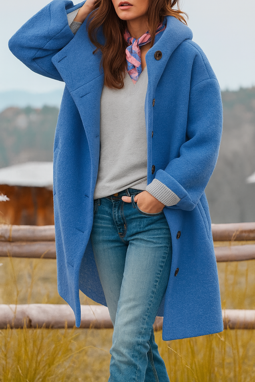 Kaia - Stylish Casual Hooded Coat