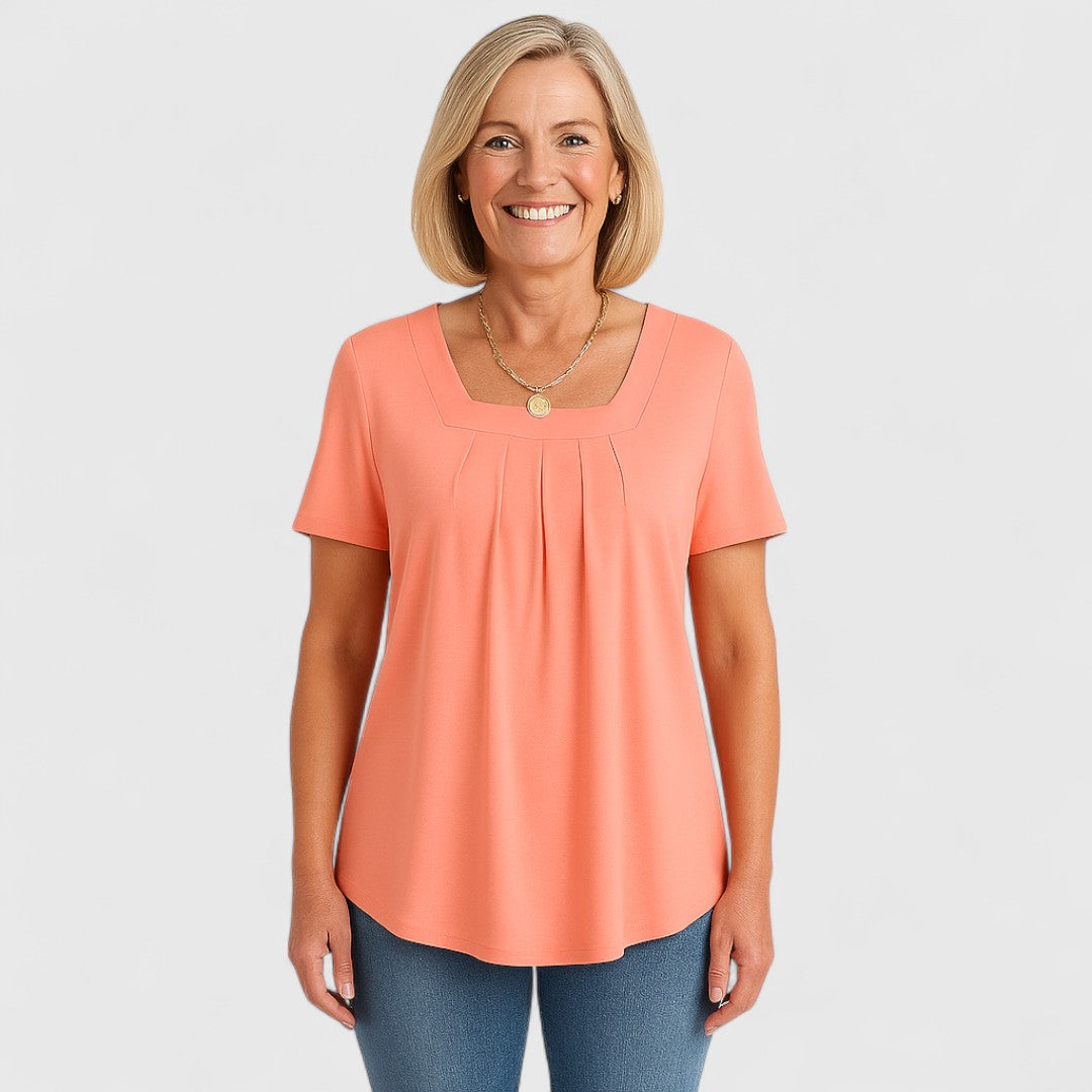 MARIA – EFFORTLESS ELEGANCE PLEATED BLOUSE