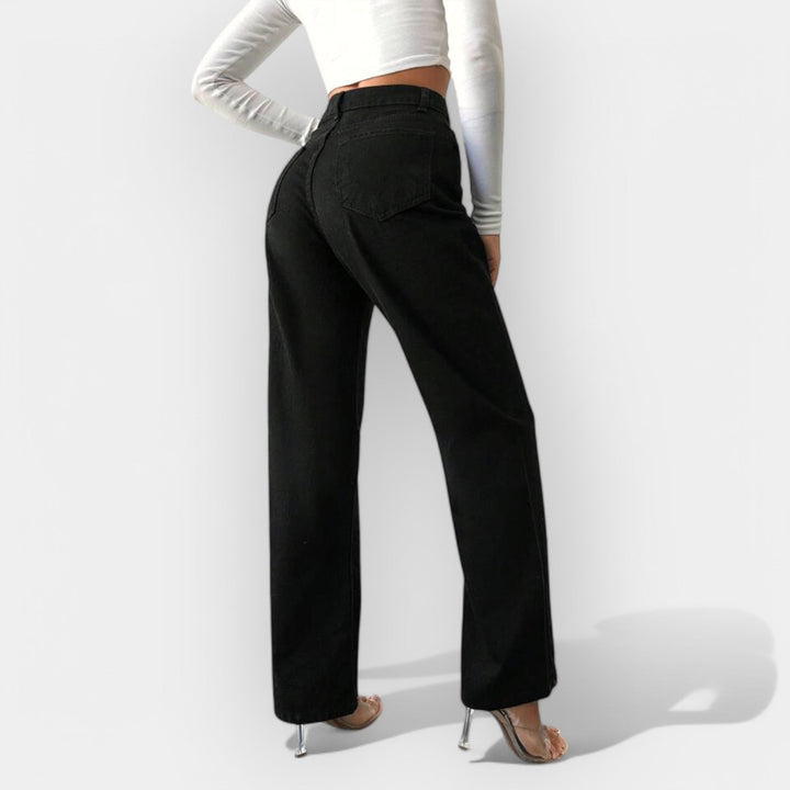 Wide Leg High-Waisted Jeans