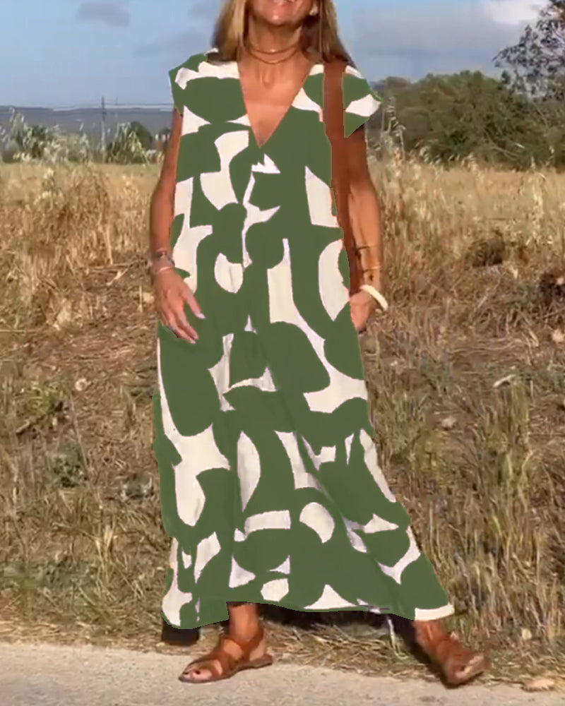 Adeline | Comfortable Abstract Dress