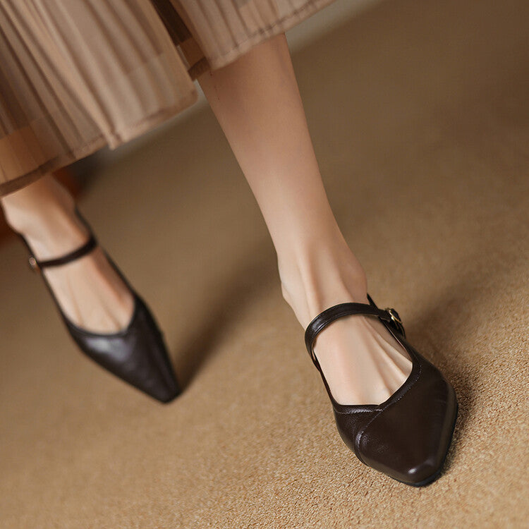 NATALIE – ELEGANT STRAP MARY JANE FLATS