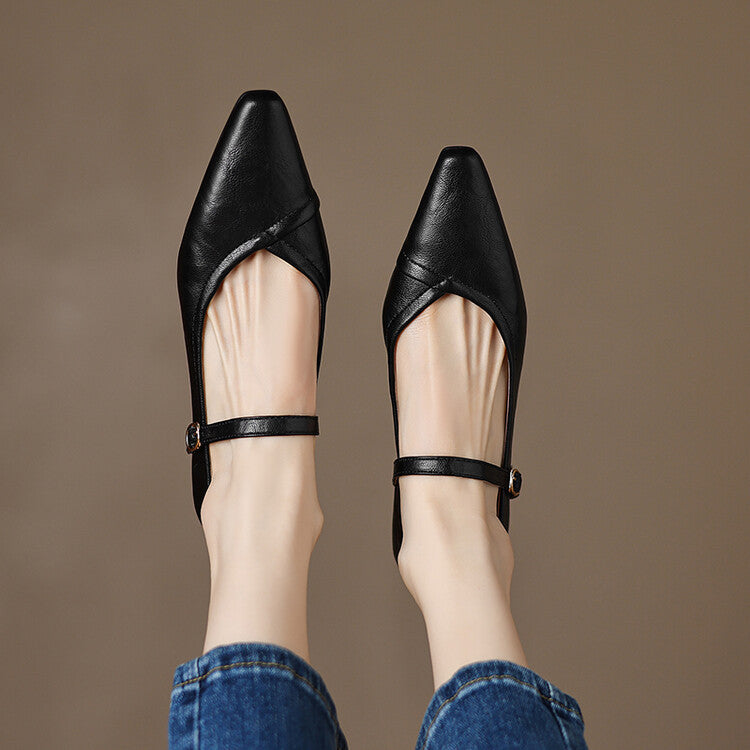 NATALIE – ELEGANT STRAP MARY JANE FLATS