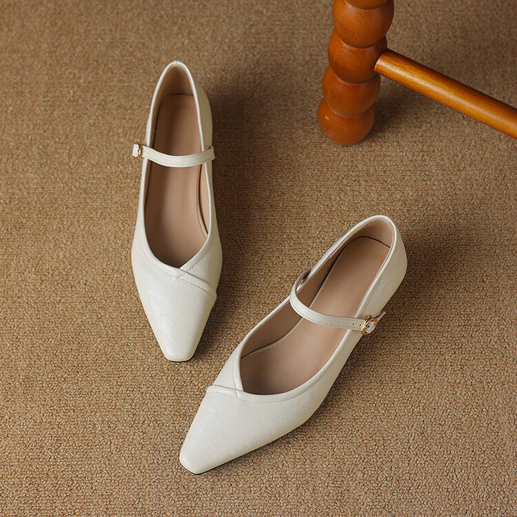 NATALIE – ELEGANT STRAP MARY JANE FLATS