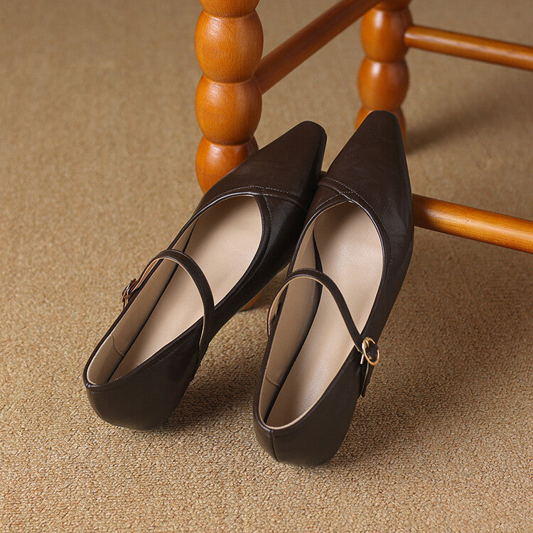 NATALIE – ELEGANT STRAP MARY JANE FLATS