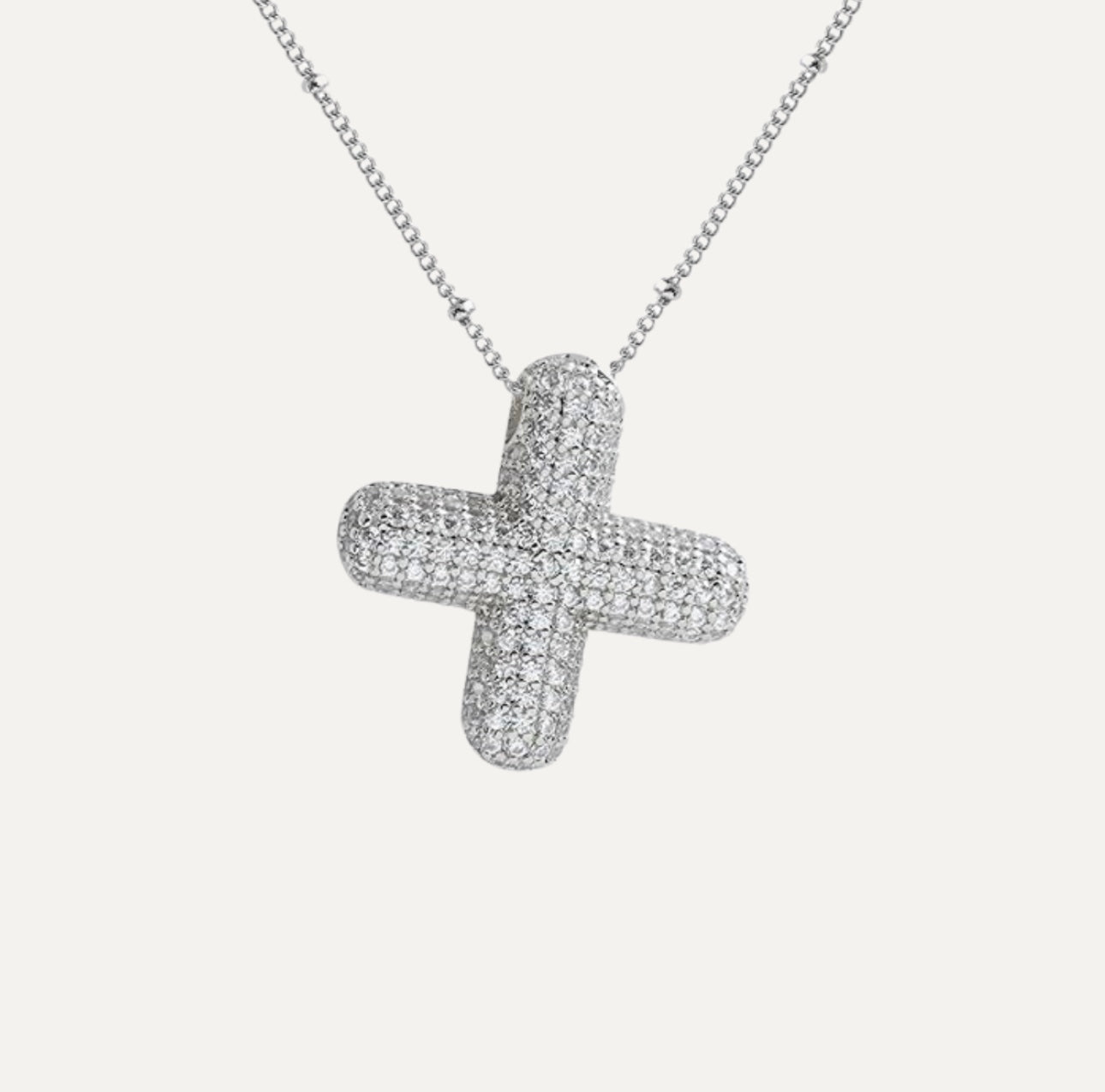 Savannah | Diamond Bubble Letter Necklace