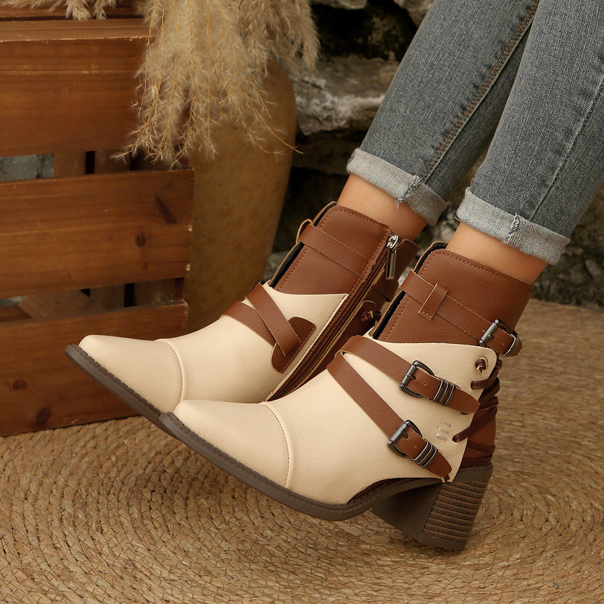 Harper Buckle Boots