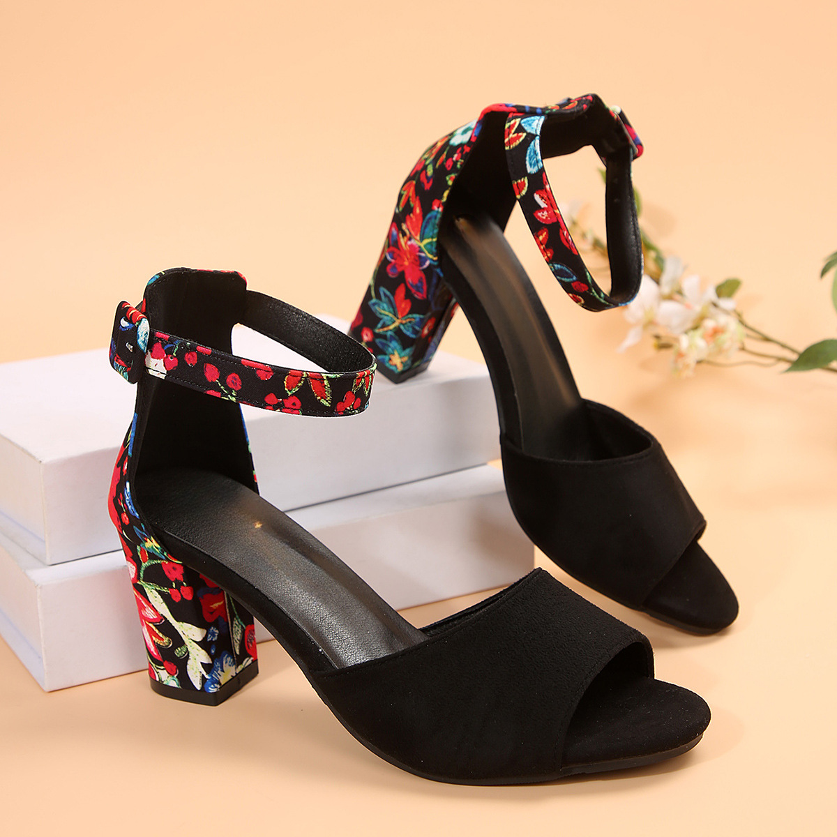 Eden Floral Heels