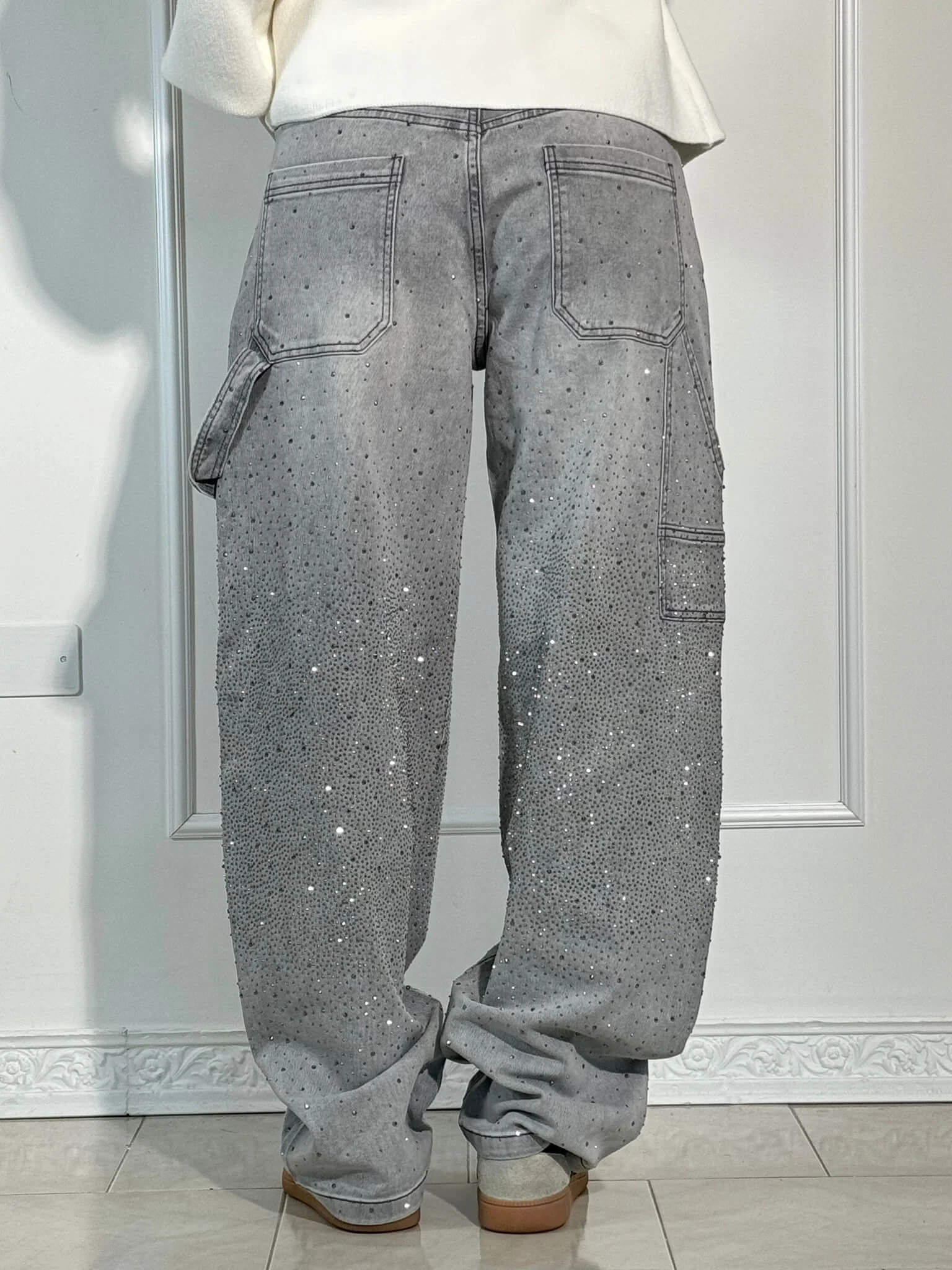 Victoria | High-Waist Glitter Jeans