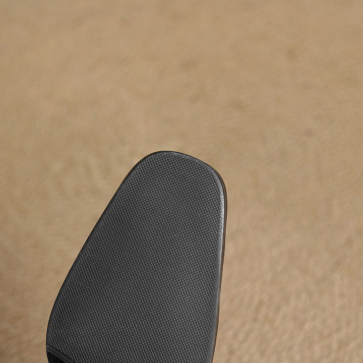 Elviera Square Leather Pumps