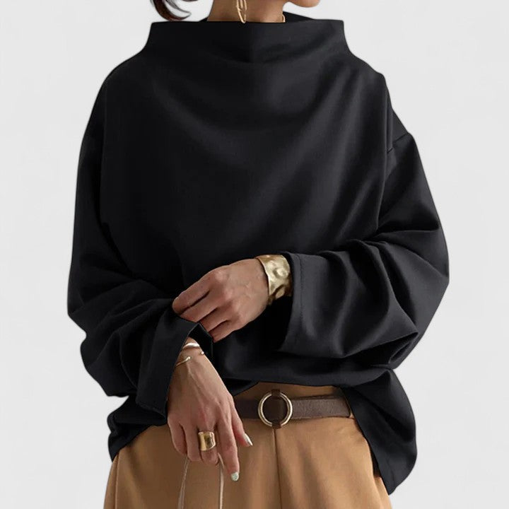 CHRISTINA – RELAXED DRAPE BLOUSE