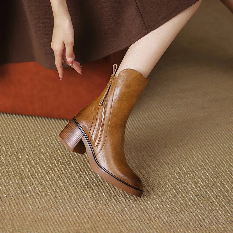 Klara – Leather Ankle Boots