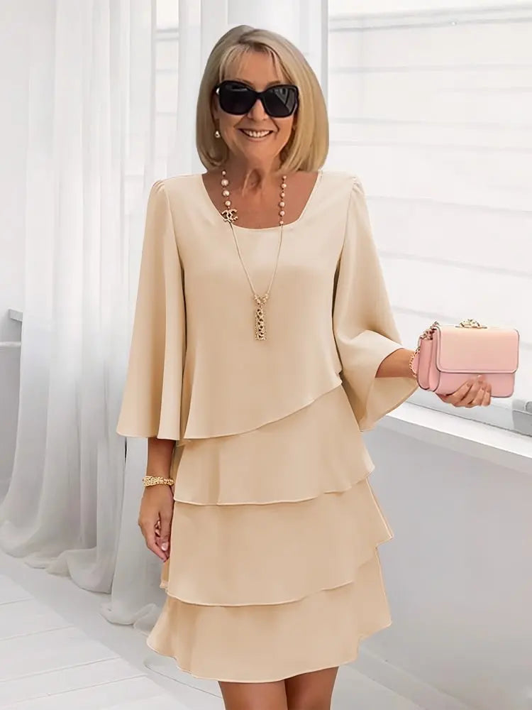 Ella™ | Graceful Layered Ruffle Dress for Women