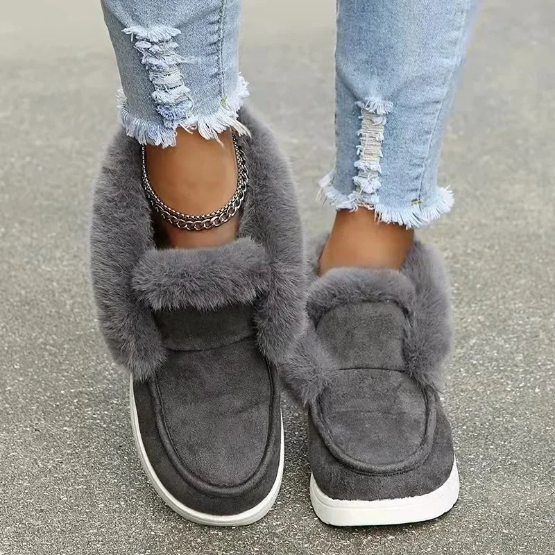 OrthoChic™ – Women's Plush Slip-On Boots