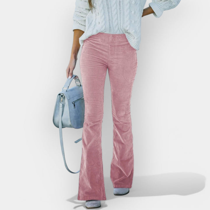 High-Rise Flare Trousers