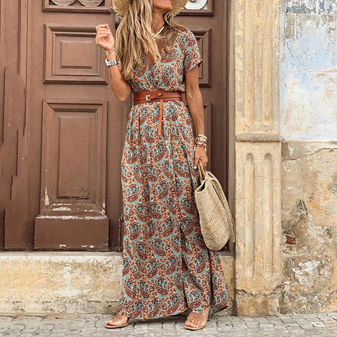 Women's Solid Viscose Maxi Dress