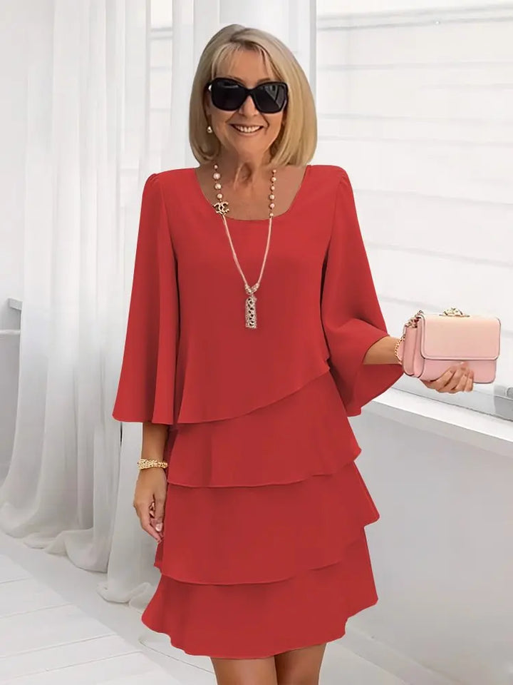 Ella™ | Graceful Layered Ruffle Dress for Women