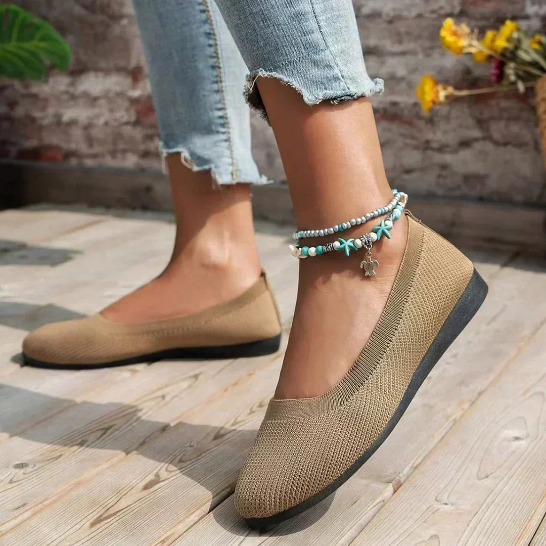 GRACE – COMFY KNIT BALLET FLATS