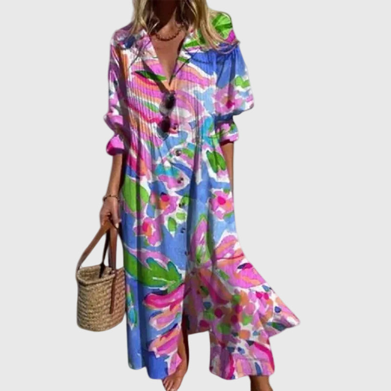 Minerva | Elegant Bohemian Maxi Dress