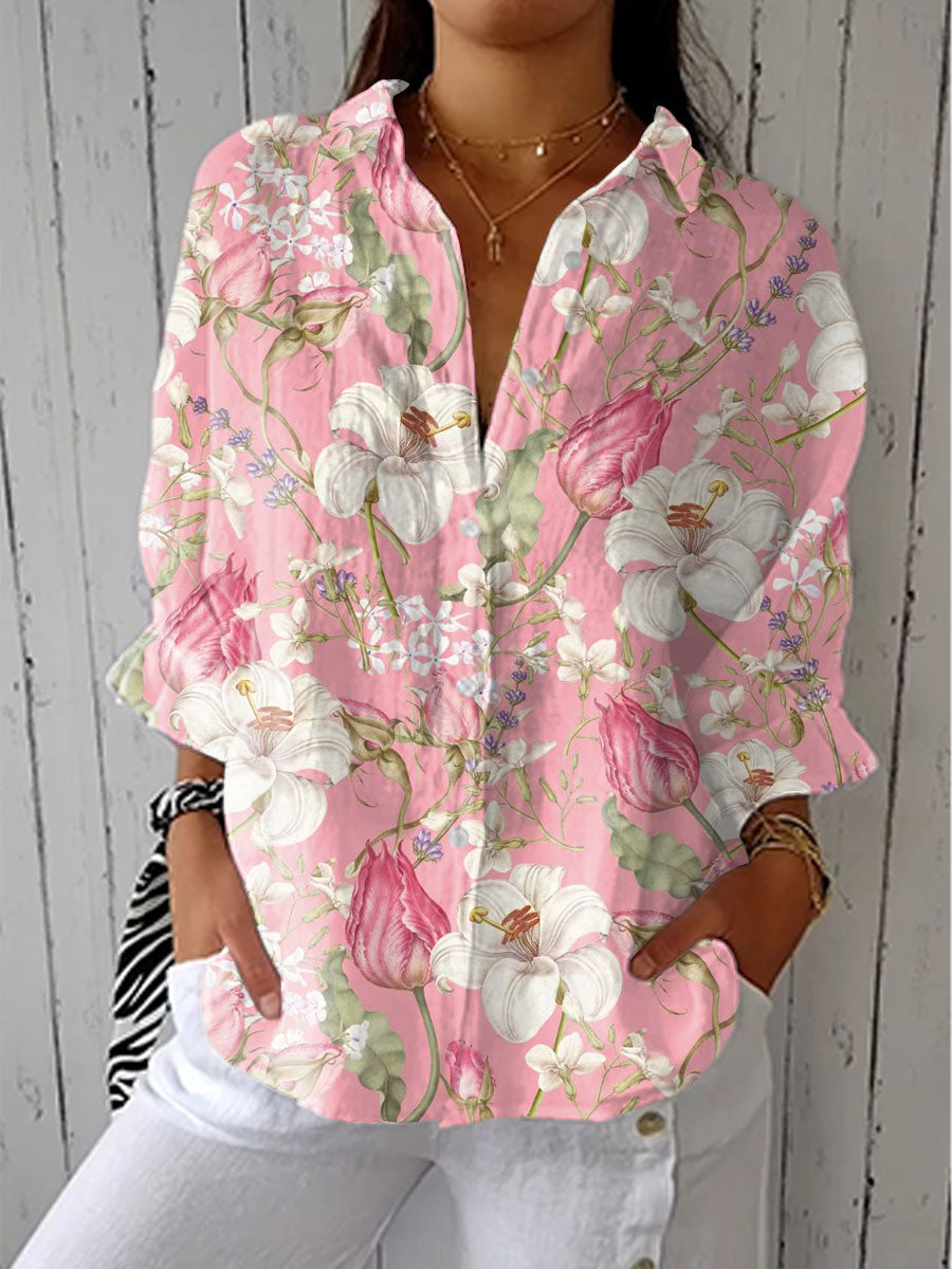 CLAIRE – BLOSSOM BREEZE CASUAL BLOUSE