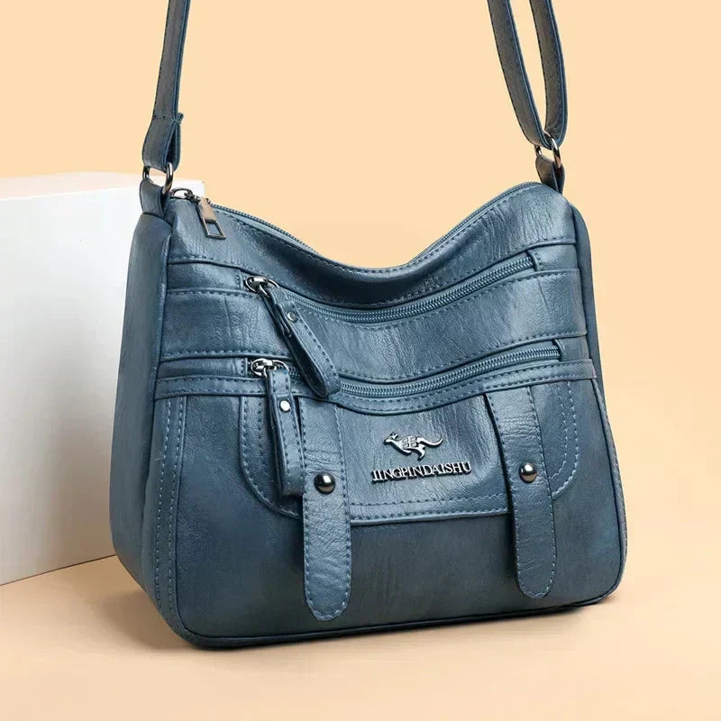 Wren | Stylish Retro Multi-Pocket PU Leather Bag