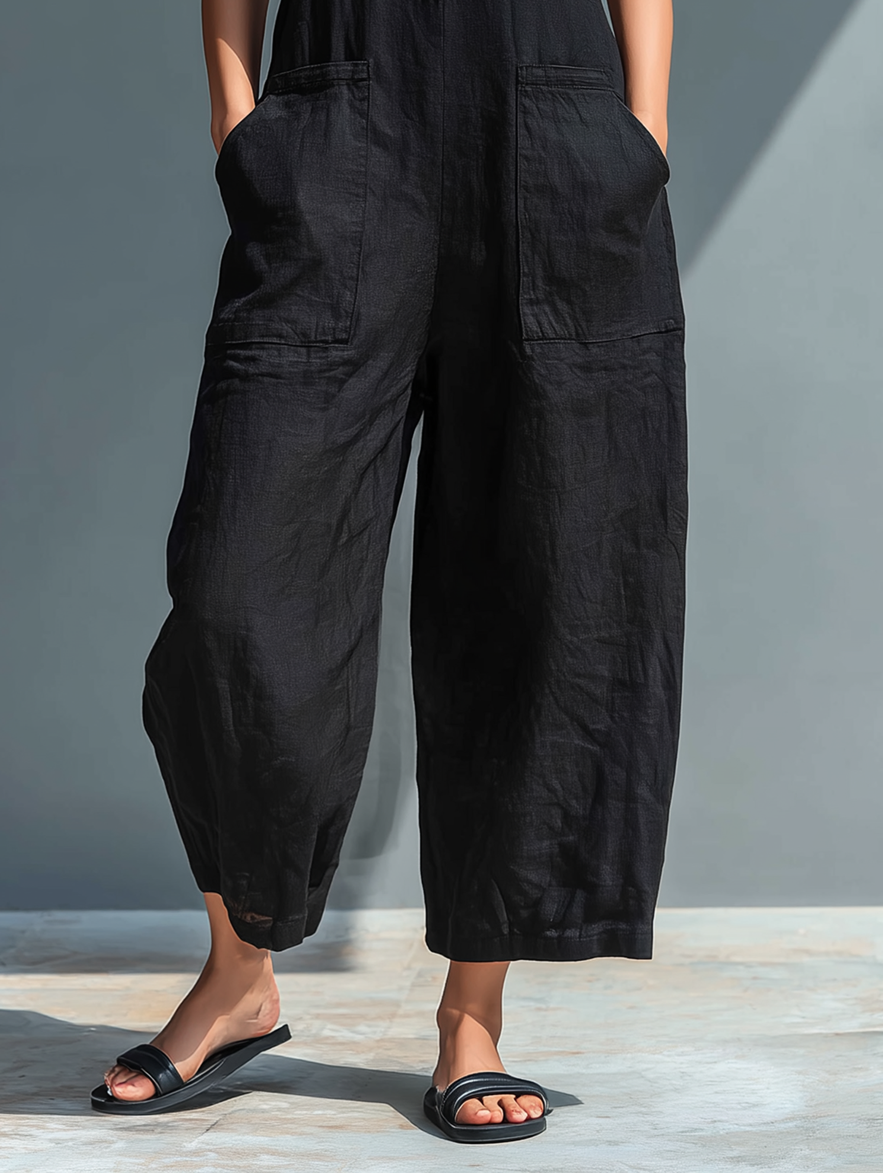 Claudia - Minimalist Linen Jumpsuit for Women