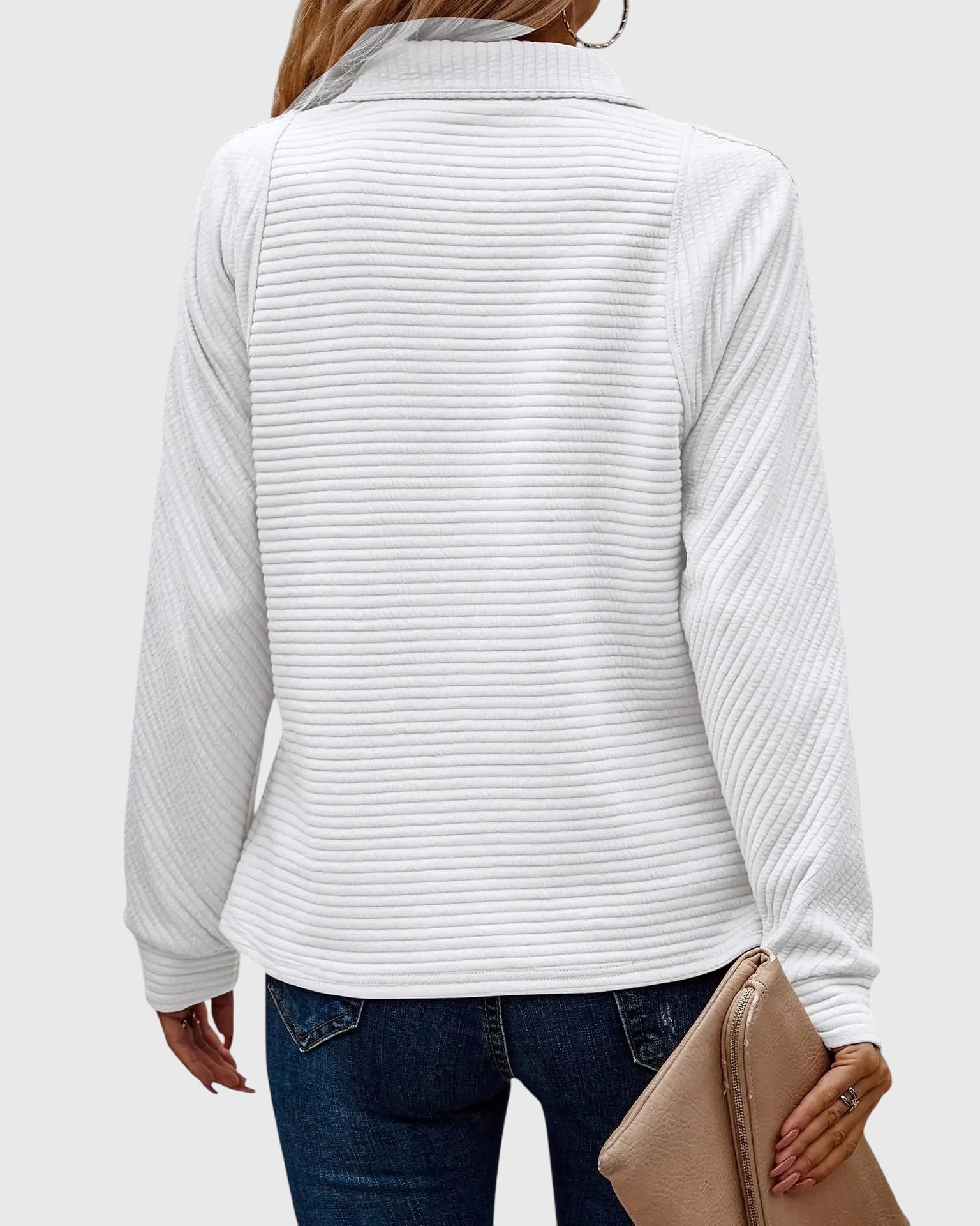 Elegant Sweater with Zipper