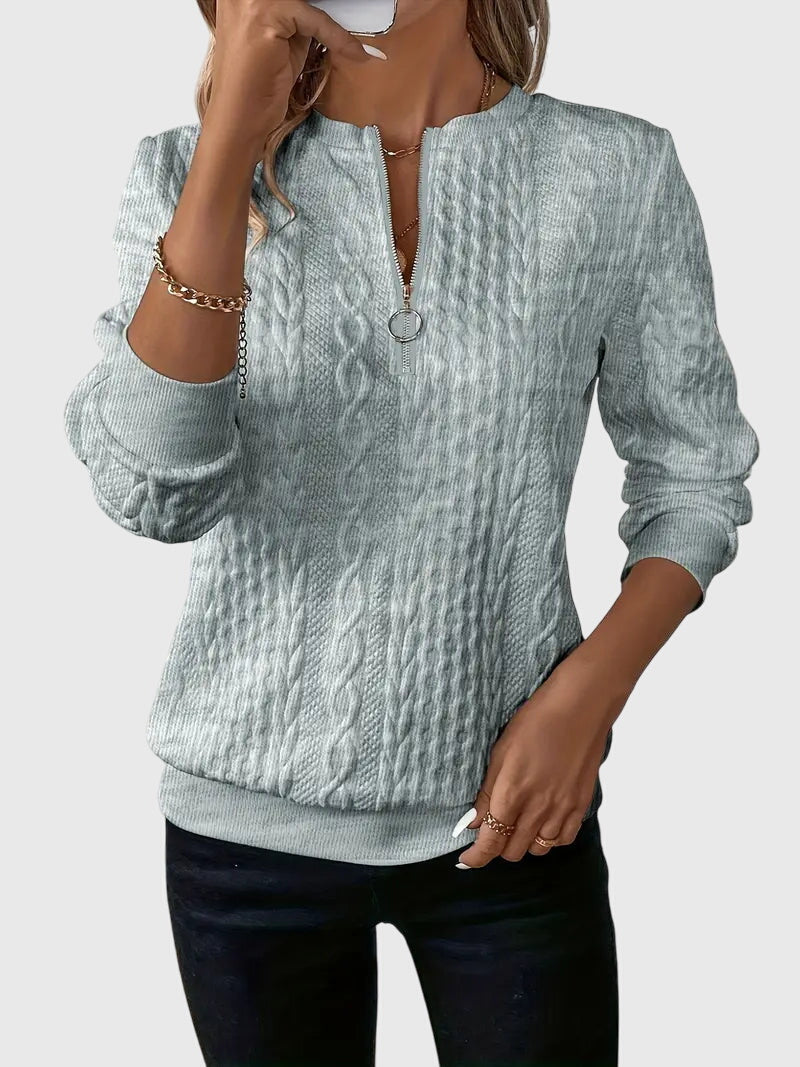 Sweater with Zipper