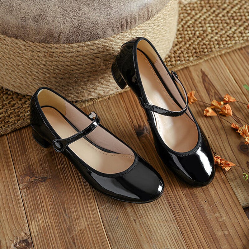 Livy Leather Mary Janes