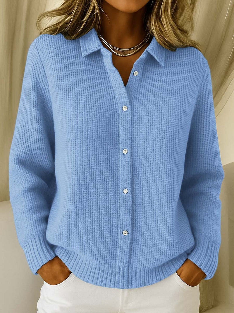 NATALIA – SOFT RIBBED KNIT BLOUSE