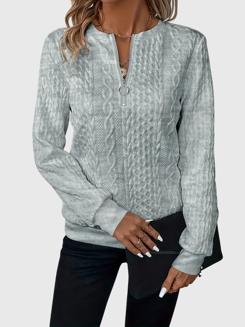 Sweater with Zipper
