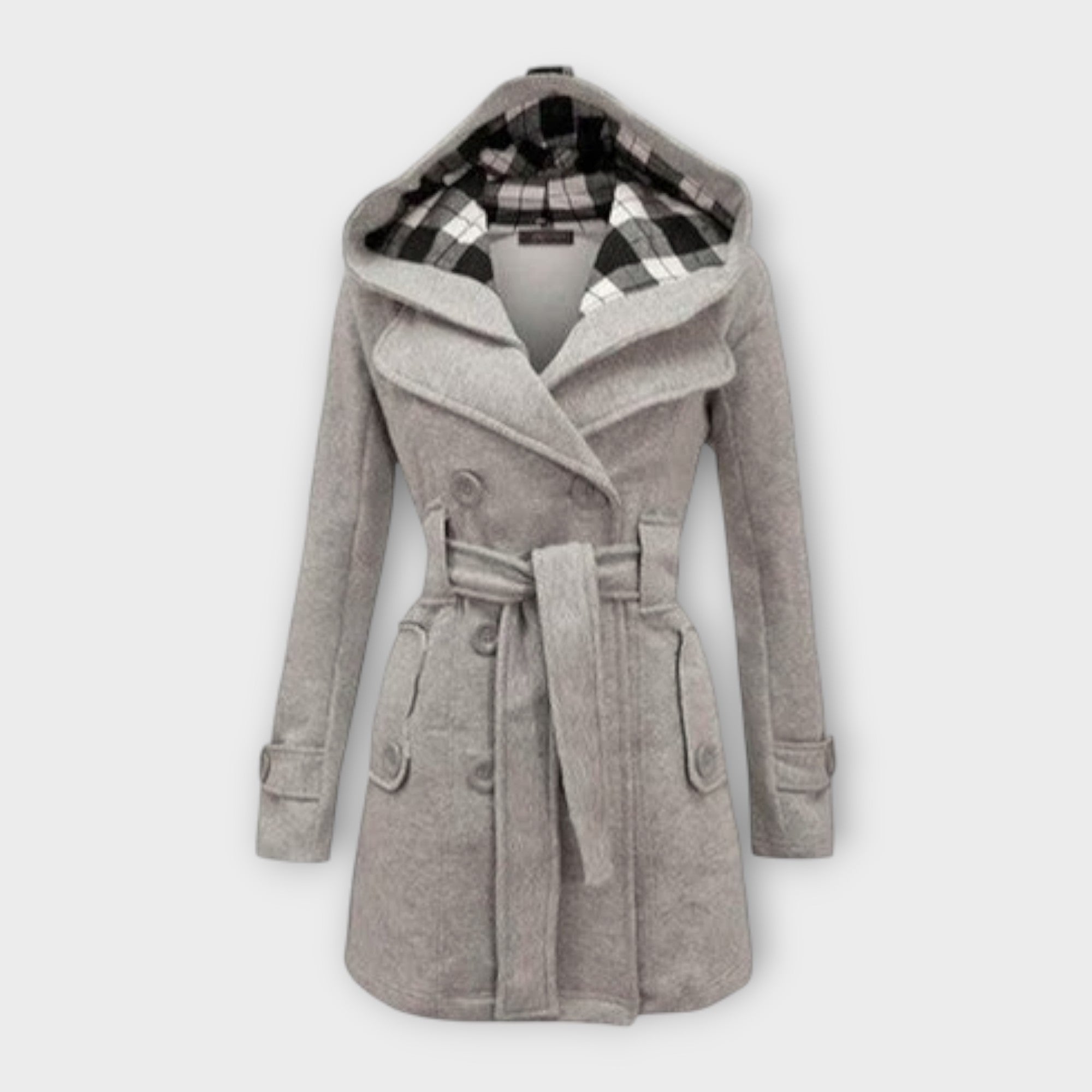 AVA – ELEGANT HOODED TRENCH COAT